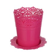 Горшок Ажур 150мм Малиновый БЕЗ поддонов М-3092 (М-пл)