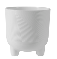 Горшок на ножках Фита 4,3лит Белый D-19см (с дренажной системой)