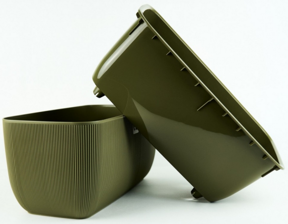 Балконный ящик Фабио 9,5лит Оливка (с дренажной системой)