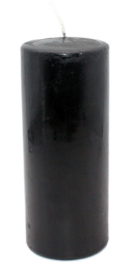 Свеча Пеньковая 80*200мм Чёрная Арт-079803