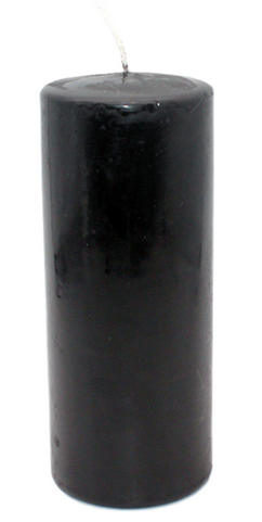 Свеча Пеньковая 80*200мм Чёрная Арт-079803