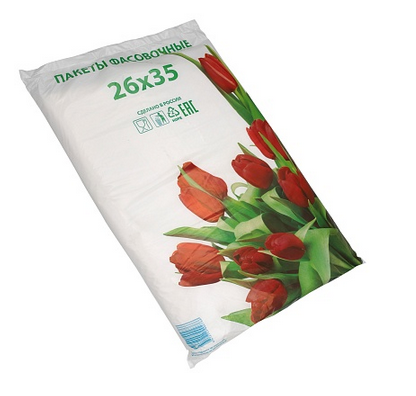 Пакет Фасовочный 26*35см*12мкм Тюльпаны (1уп/500шт) Арт-21114