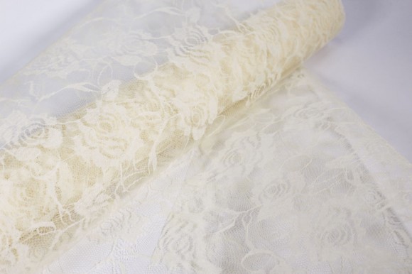 Сетка Гипюр Кремовая 50см*5м