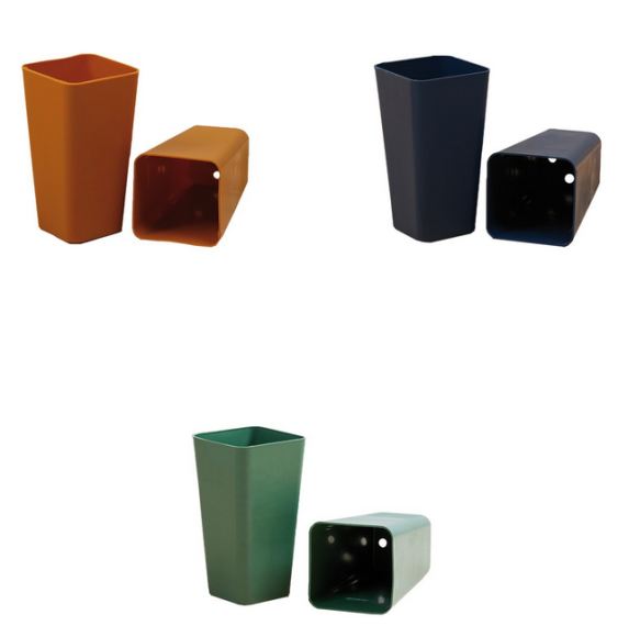 Набор горшков Рассадных пластик квадратные Greengo 600мл*20шт Арт-3340012