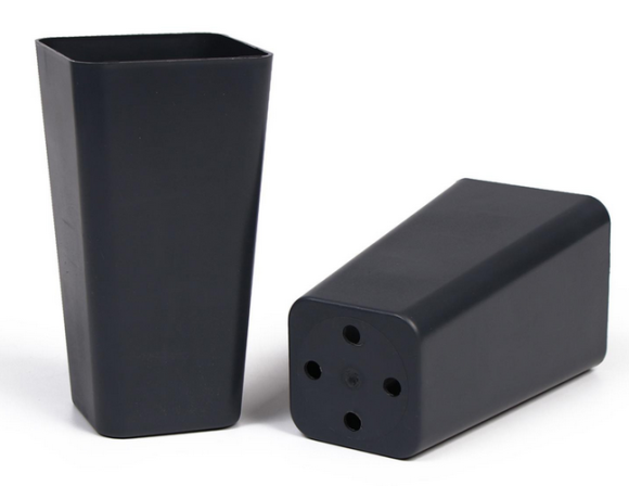 Набор горшков Рассадных пластик квадратные Greengo 600мл*20шт Арт-3340012