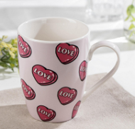 Кружка керамическая Полёт сердец Доляна Арт-6342461 350мл