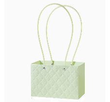 Сумочка для горшечных цветов 220*105*135мм Ромбы Ментол