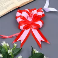 Бант Шар 5см Красно-Белый Арт-7986200