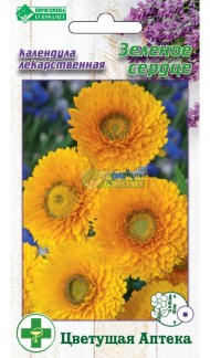 Цветы Календула Зелёное сердце ЦВ/П (ЕС) 0,3гр лекарственный однолетник 45см Цветы Календула Зелёное сердце ЦВ/П (ЕС) 0,3гр лекарственный однолетник 45см