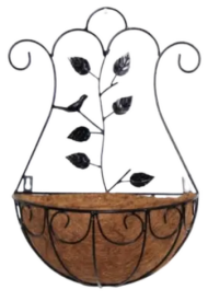 Кашпо Настенное Арт-KS-15528 с коковитой Набор 2шт