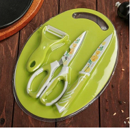 Набор кухонных принадлежностей Доляна Зелёный 3предмета Арт-3039836