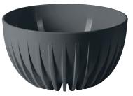 Горшок Сигма миска 4,5лит Антрацит D-24см (с дренажной системой)