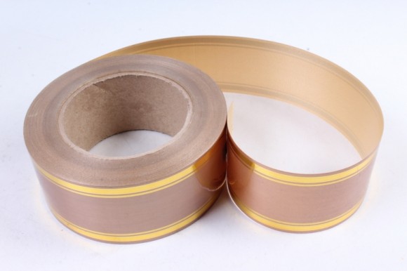 Лента Золот полоса 5см*50ярд Бронзовый РОССИЯ