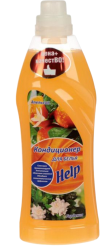 Кондиционер для белья HELP 1лит Апельсин и гардения (1уп/12шт)