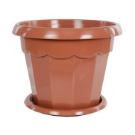 Горшок Гармония 7лит Коричневый с поддоном М-1577 (БАШ)