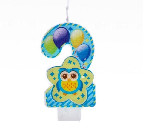 Свеча Цифра 2 Арт-2444752