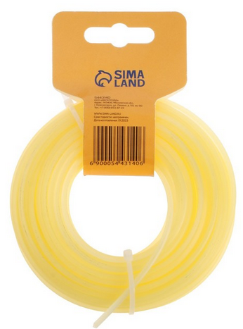 Леска для триммера Тундра 3мм*15м сечение Треугольник Арт-5443140