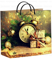 Сумочка пакет пластик 300*300*140мм Без пяти двенадцать Арт-605220