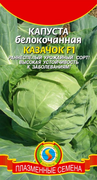 Капуста б/к Казачок F1 ЦВ/П (ПЛАЗМА) 0,2гр раннеспелый Капуста б/к Казачок F1 ЦВ/П (ПЛАЗМА) 0,2гр раннеспелый