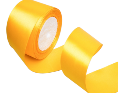 Лента Атласная 50мм*25ярд Жёлтая Лента Атласная 50мм*25ярд Жёлтая