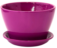 Кашпо Беллита Глянец Лиловое D-12см Арт-ГЛ-912