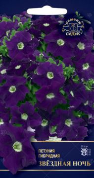 Цветы Петуния Звёздная ночь F1 ЦВ/П (СЕДЕК) 5гр однолетник 20-25см