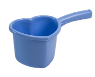 Ковш пластиковый 1,4лит Сердечко БРИГ Арт-Бр.4.27