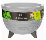 Горшок на ножках La Decoro 9,8лит Серый жемчуг