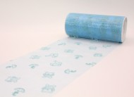 Лента ОРГАНЗА д/новорожд (15мм*23м) голубой