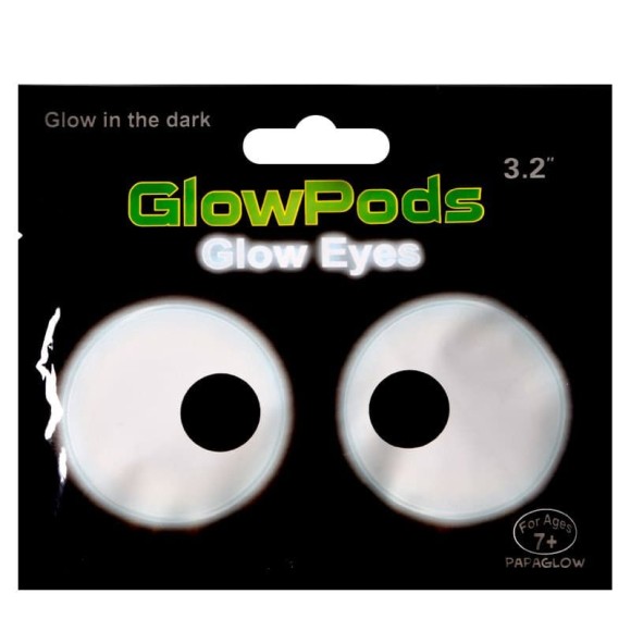 Наклейка Глаза Круглые светящаяся Арт-6230725