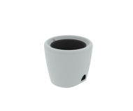 Горшок Дивный сад 4лит Серый (с прикорневым поливом) 265×265×230