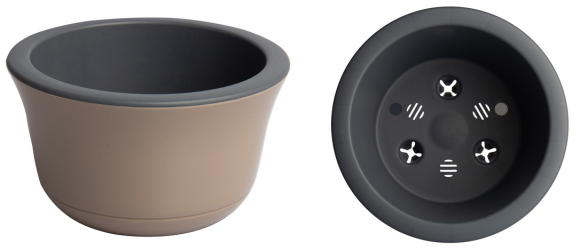 Горшок Омега 2,4лит Фрапе D-20см (с дренажной системой) Горшок Омега 2,4лит Фрапе D-20см (с дренажной системой)