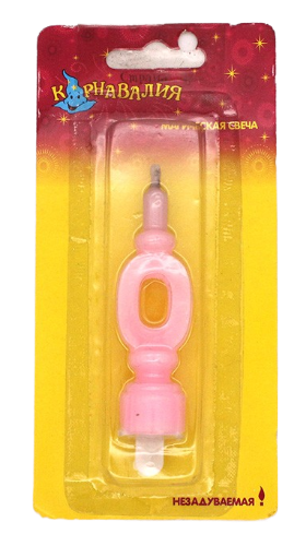 Свеча Цифра 0 MAGIC 458449