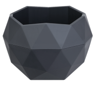 Горшок Топаз 0,45лит Антрацит Арт-9115 (с дренажной системой)