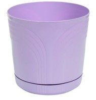 Горшок Корад 150мм Сиреневый с поддоном высота 14см