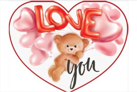 Валентинка Love you Арт-72.538 10шт