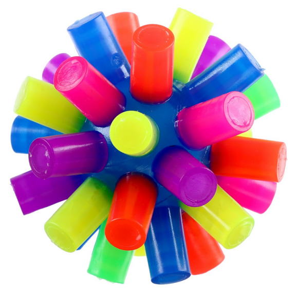 Мяч светящийся Ёжик 7см