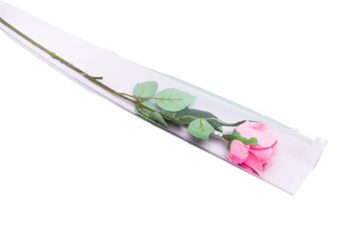 Конус рис/рис 15/80 Розово Жемчужный на 1 Розу (1уп/50шт) Цена за лист