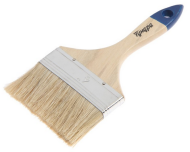 Кисть плоская деревянная ручка 100мм