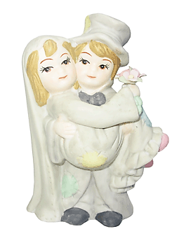 Статуэтка Жених с невестой Фарфоров 10см Арт-SF-31959