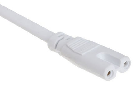 Провод для подключения фитоламп к сети 220В Uniel 2 контакта,с кнопкой,белый Арт-9668662