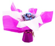 Каркас для букета 70*70см Двуцветный Фуксия-Белый Полипропилен