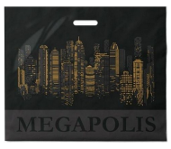 Сумочка пакет п/э 500*600мм Мегаполис Арт-53048