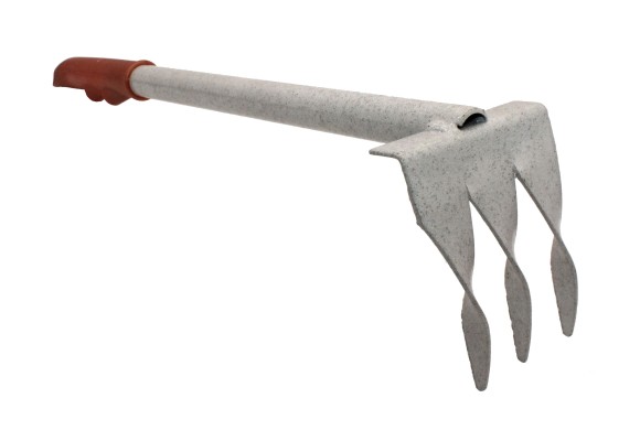 Мотыжка Грабли 3-х зуб металлик витые с ручкой ГВ-3м