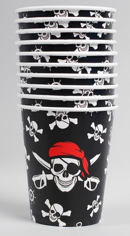 Стакан бумажный Пират 250мл 10шт Арт-4817879 Стакан бумажный Пират 250мл 10шт Арт-4817879