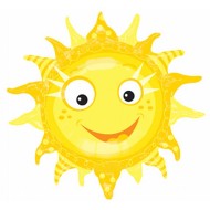 Шар фольгированный 31/79см поющий Солнце