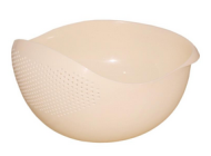 Дуршлаг пластиковый (Чаша) для Риса МИЛИХ 21см*27см Арт-02054