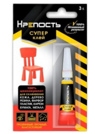 Супер клей Крепость 3гр (1уп/288шт)