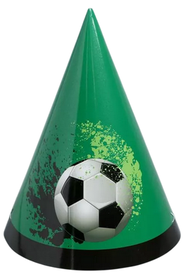 Колпак бумаж Футбол (набор 6шт) 2-17-0015
