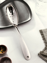 Ложка гарнирная перфорированная Доляна Everyday 33см Серебро Арт-7649030